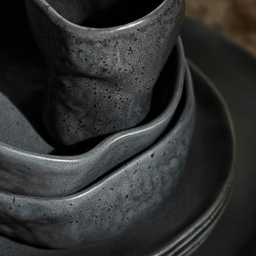 Stone By Mercer Atik Stoneware Moderno De 16 Piezas Set Sore
