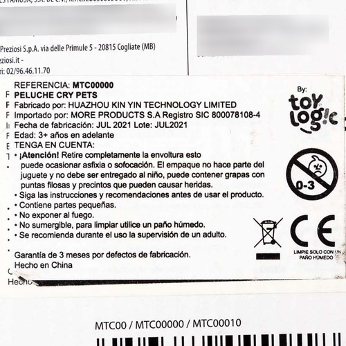 Imagen 5 de 8 de Oferta Del Dia Mascota Peluche Cry Pets Mtc00000 Technologie