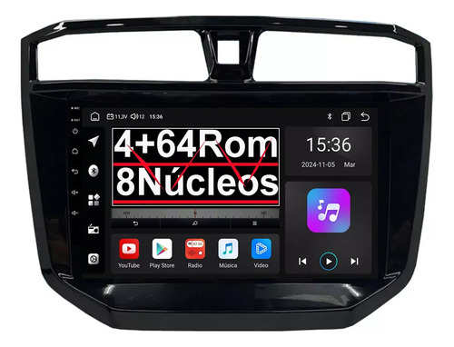 Auto Radio Estéreo Android Gps Carplay Bluetooth Pantalla Youmecity 4G Wifi USB Para Chevrolet S10 Max 2021-2024