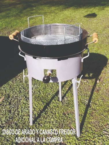Mechero A Gas -quemador Patas Desmontables +regulador Y Buje