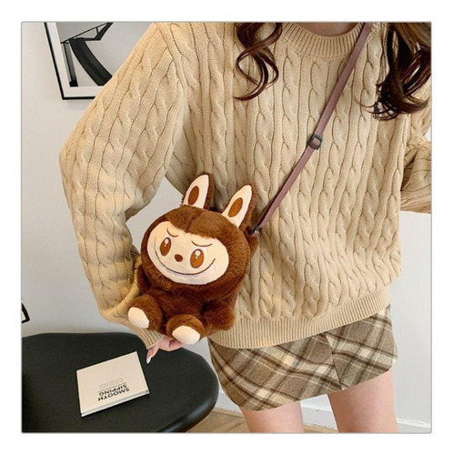 Bolsa Moda Labubu Peluche Mochilas Labubu Bandolera