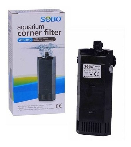 Filtro Interno Acuario Sobo Aquarium Corner Filter Wp-505c