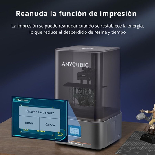 Impresora 3d Resina Anycubic Photon Mono 4 10k Color Negro