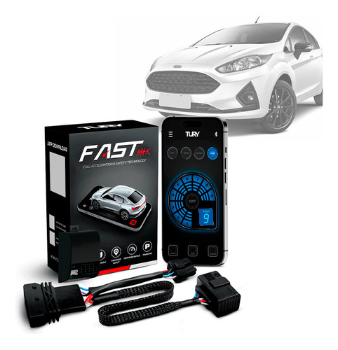 Módulo Acelerador Pedal Fast Com App New Fiesta 08 09 10 11