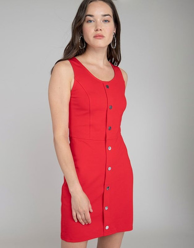 Vestido Ash Rojo Talla 36(da Para M) | Cuotas sin interés