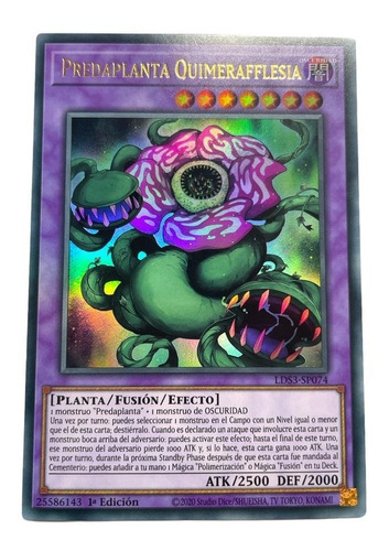 Yugioh Predaplanta Quimerafflesia Lds3