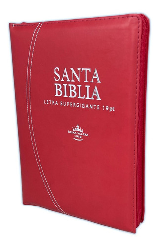 Biblia Reina Valera 1960 Letra 19 Super Gigante Cierre Rojo