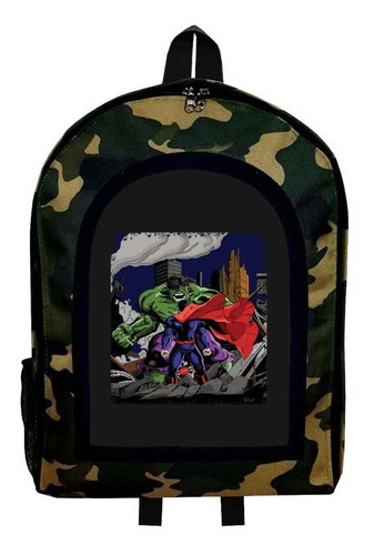 Mochila Camuflada Super Man Nueva Colección Modelo 20