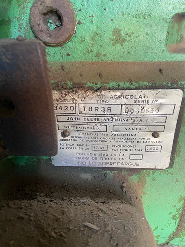 Tractor John Deere 3420 Año 1970
