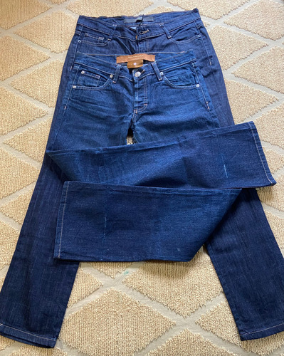 Pack De Jeans Akiabara De Mujer En Excelente Estado, T: 30. Azul (Usado)