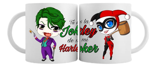 2 Tazas Para Pareja Harley Quinn Y Joker Batman 