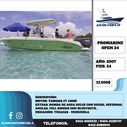 Imagen 1 de 5 de Lancha Promarine Open 24 Lv573