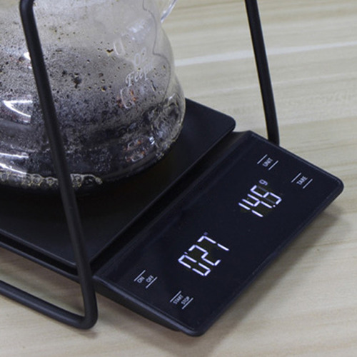 Imagen 8 de 12 de Báscula De Café De 3kg/0,1g Con Temporizador De Alta