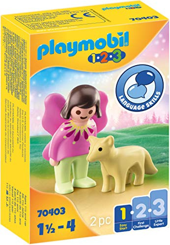 Playmobil Fairy Friend With Fox 70403 1.2.3 Para Niños Peque