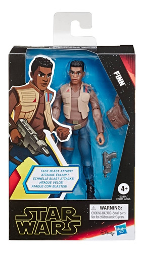 Figura De Finn De 5'' Galaxy Of Adventures Star Wars