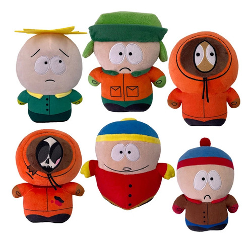 South Park Colección X 6 Peluches (kenny Wiki Eric) 