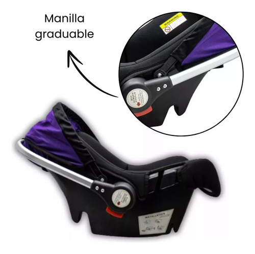 Silla De Auto Porta Bebe Agarradera Arnes Asiento Travel