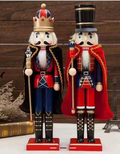 Imagen 2 de 6 de Muñeco Navideño Cascanueces De Manera 38cm