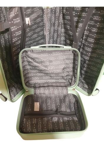 Valijas Set X 3..valija Carryon Y Mediana Mas Beauty Agua Lisa