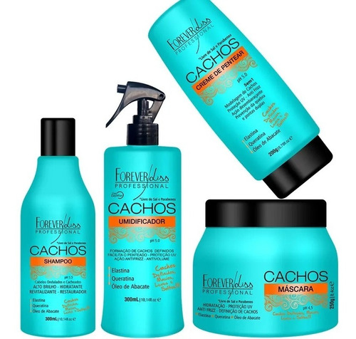 Kit Cachos Formador E Manutenção Dos Cachos Forever Liss