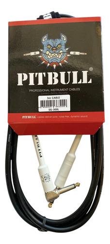 Cabo Guitarra Pitbull Classic 3 Metros 1 Plug L Made Coreia
