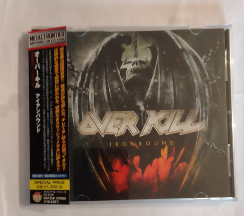 Overkill Ironbound Cd Japonés Con Obi Impecable 