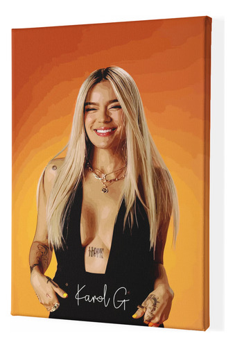 Mural Moderno De Karol G Estilo Vibrante Full Hd