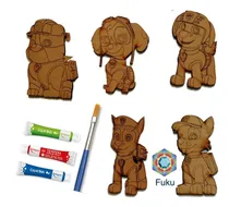 Comprar Souvenir Infantil Para Pintar Madera Paw Patri Frozen Mario 