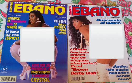 6 Revistas Eróticas Ébano Para Adultos (Usado)