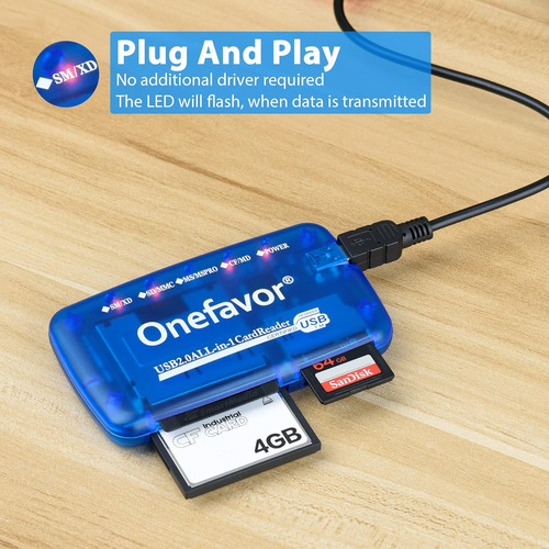Escritor De Lector De Tarjetas Smartmedia Onefaveve, Adaptad