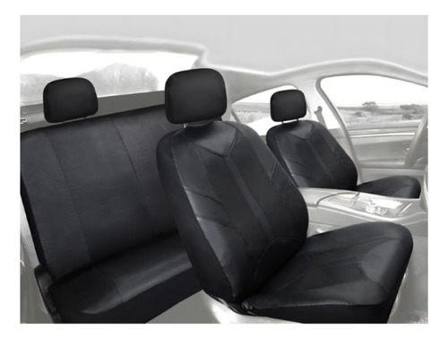 Fundas Cubreasientos Protectores Ecosport 2004-2019 Vinipiel Negro