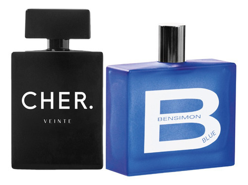 Perfume Mujer Cher Veinte + Hombre Bensimon Blue X100 Ml Color Cher Fragancias
