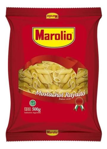 Fideos Marolio Mostachol Rayado Pastas Secas - Mejor Precio
