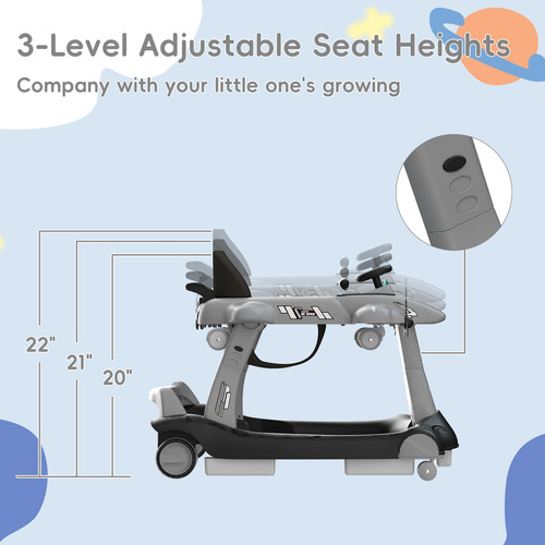 Baby Walker Betterhood Dobrável 6 Em 1 Com Altura Ajustável