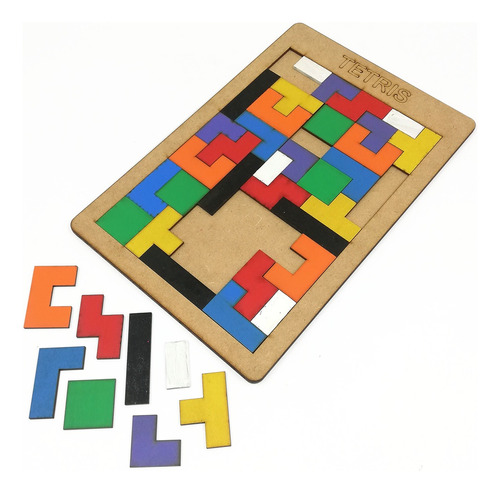 Juguete Didáctico Educativo Madera Ligera Tangram Tetris 