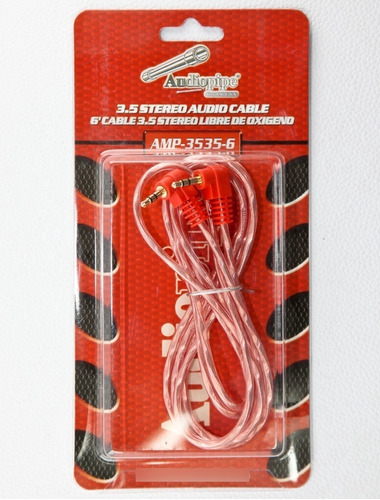 Cable Audio 1.8mt Mini Plug 3.5mm 90° Oxigeno Audiopipe 