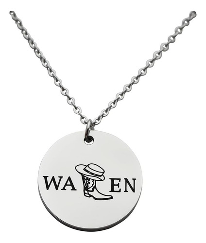 Eilygen Collar Para Amantes De La Música Country, Collar Par
