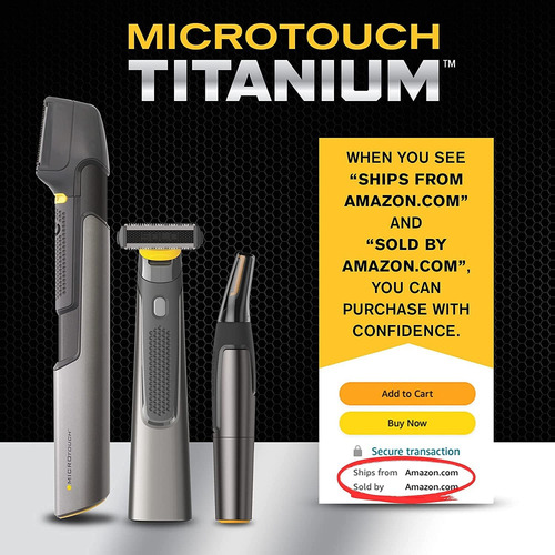 Aparador De Cabelo Iluminado De Titânio Micro Touch, Máx.,