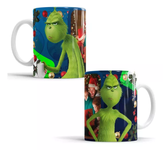 Taza De El Grinch Enojado O Enfadado Para Regalo De Navidad