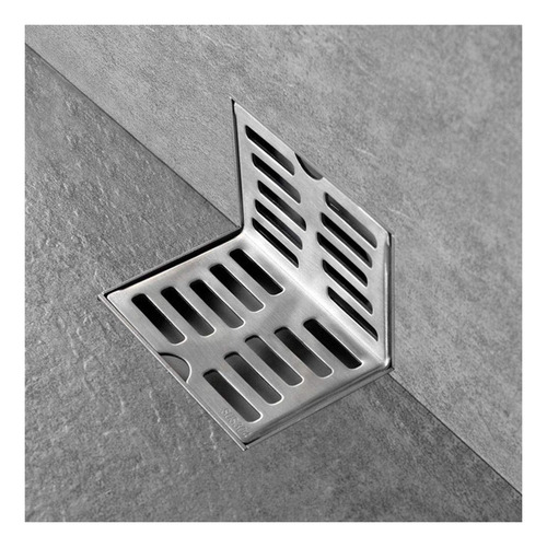 Dreno De Piso De Canto L Forma De Aço Inoxidável Resistente