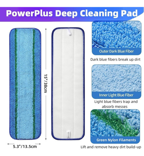 Paquete De 8 Almohadillas De Microfibra Reutilizables Para M