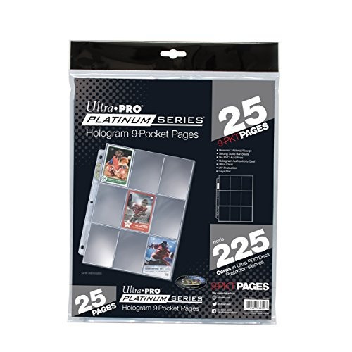 Ultra Pro Platinum Series 9-pocket Pages (paquete De 25