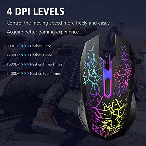 Mouse Para Juegos Bengoo Con Cable, Mouse Optico Para Comput
