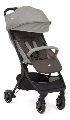 Coche de paseo Joie Pact dark pewter con chasis color negro