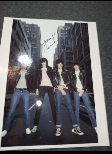 Foto Ramones - Autografiada X Marky Ramone