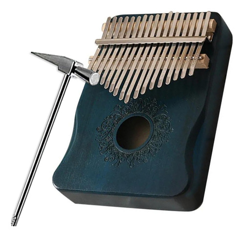 Instrumento De Percusión Portátil Pequeño Kalimba De 17 Tono