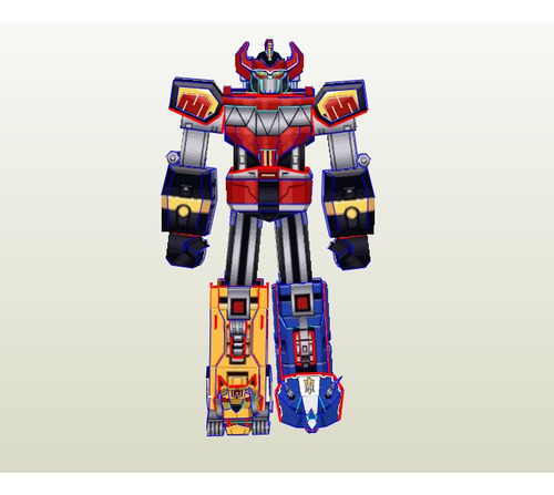Planos Figura Power Ranger Mighty Morphin Megazord