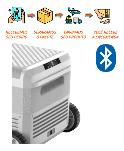 Geladeira Portátil D60 Pro Elber 60l 12/24v Bluetooth Ipx4