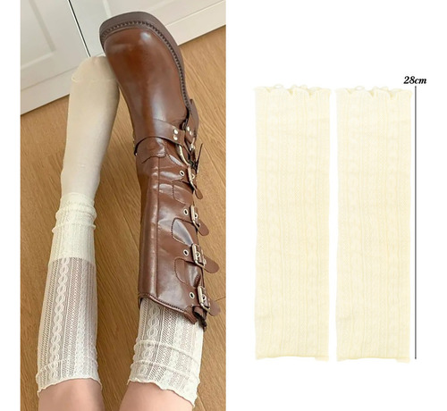 Calcetines Largos De Encaje Para Mujer, Calcetines Hasta La