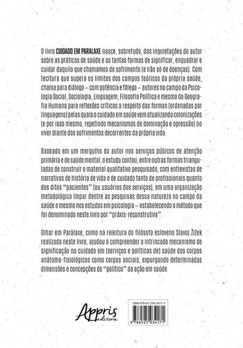 Cuidado Em Paralaxe, De Oliveira, Pedro Renan Santos De. Editorial Appris, Capa Mole Em Português